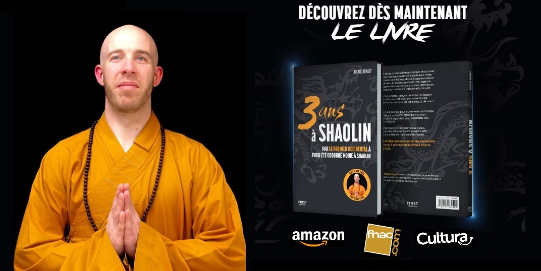 Livre 3 ans à Shaolin de Mickael Renaut